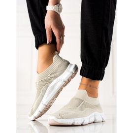 Goodin Scarpe da ginnastica senza lacci beige 2