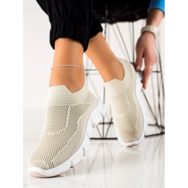 Goodin Scarpe da ginnastica senza lacci beige 1