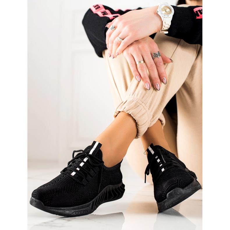 TRENDI Scarpe sportive nere chiare nero 1