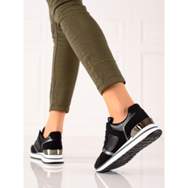 TRENDI Sneakers nere sulla piattaforma nero 2