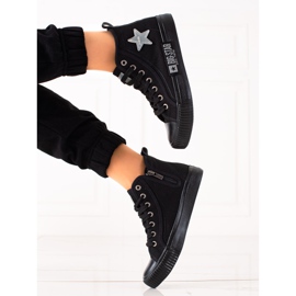 Sneakers alte da donna Big Star JJ274380 nero 1