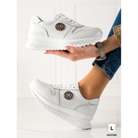 Filippo Sneakers classiche in pelle bianco 1