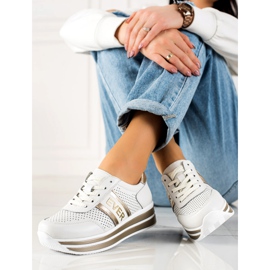 Filippo Scarpe sportive in pelle Ever bianca 1