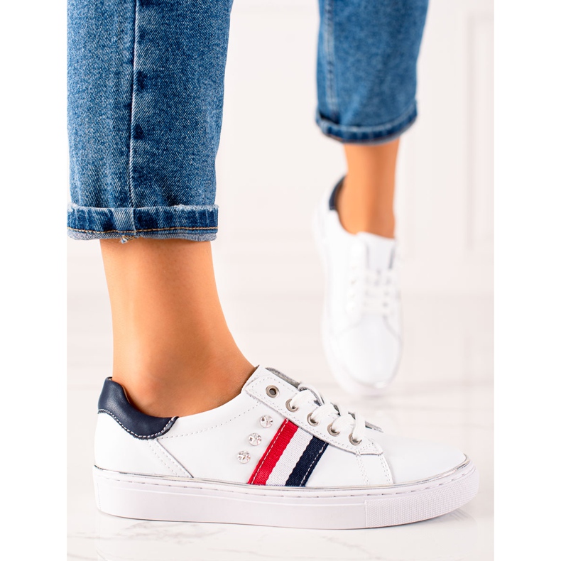 Vinceza Sneakers sportive realizzate in pelle VICEZA bianco 2