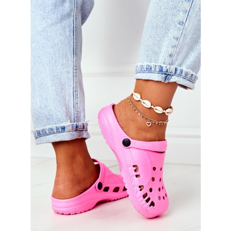 Flameshoes Pantofole Donna Rosa Light Crocs Eva 4