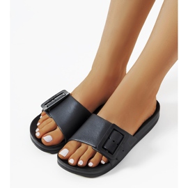 Ciabatte nere Big Star FF274A389 nero 1