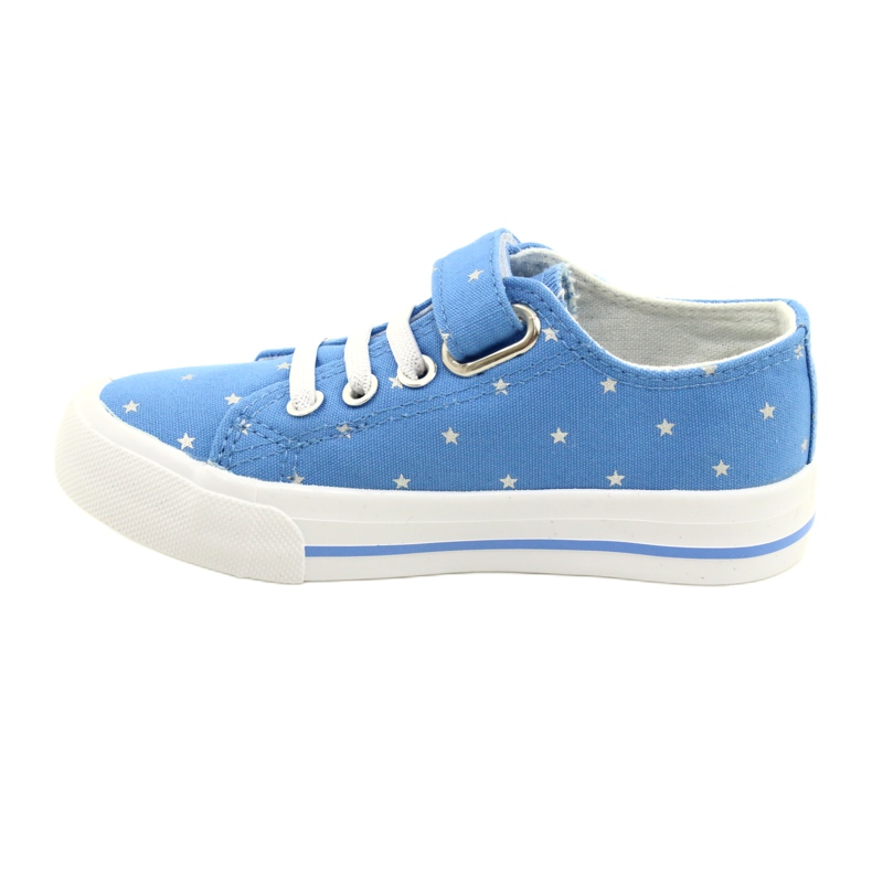 Sneakers con velcro Stelle Argento Atletico WY21383 Blu 1