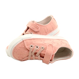 Sneakers in pizzo con velcro Atletico WY21452 Rosa 4