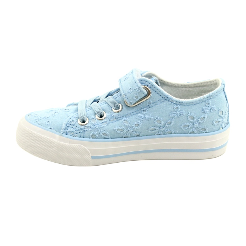 Sneakers Lace Atletico Velcro WY21452 Blu 1