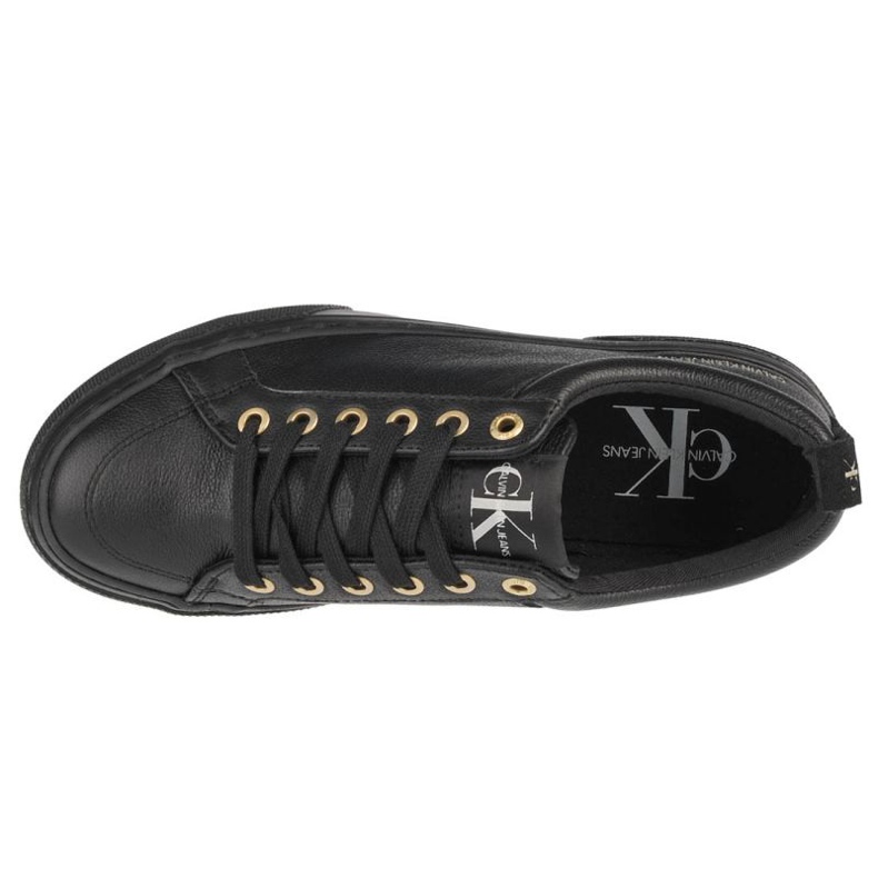 Calvin Klein Vulcanized Flatform Laceup LW YW0YW00366-0GJ scarpe nero 2