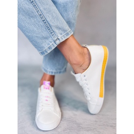 Sneakers bianche da donna Twerd Yellow bianco 1