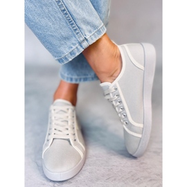Grey Trest Sneakers chanelki grigie grigio 1