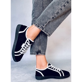Black Trest Sneakers chanelki nere nero 2