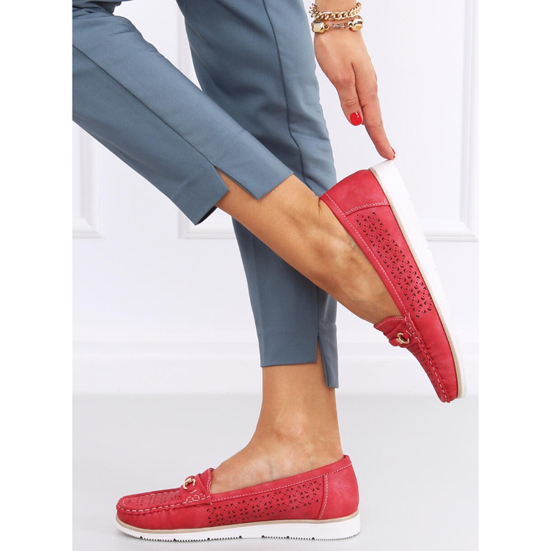 Mocassini da donna Senda Red rosso 1