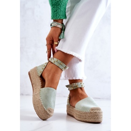 FB2 Sandali espadrillas Lillian verdi con getti verde 1