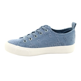 Sneakers in pizzo Atletico WY20763 Blu 2
