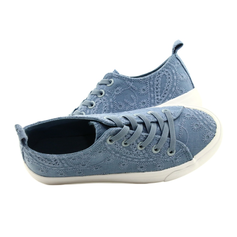 Sneakers in pizzo Atletico WY20763 Blu 5