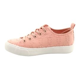 Atletico Sneaker femminili Sneaked in pizzo WY20763 Pink rosa 1
