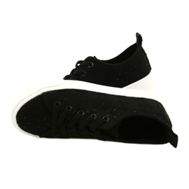 Atletico Girls 'Sneaker Slip -In Lace WY20763 Black nero 4