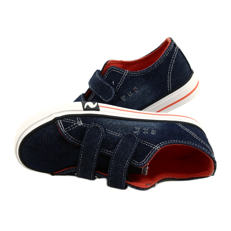 Jeans Navy Atletico Velcro WY21427 blu 4