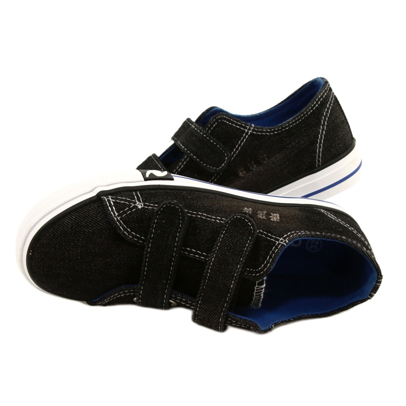 Jeans Nero Atletico Velcro WY21427 4