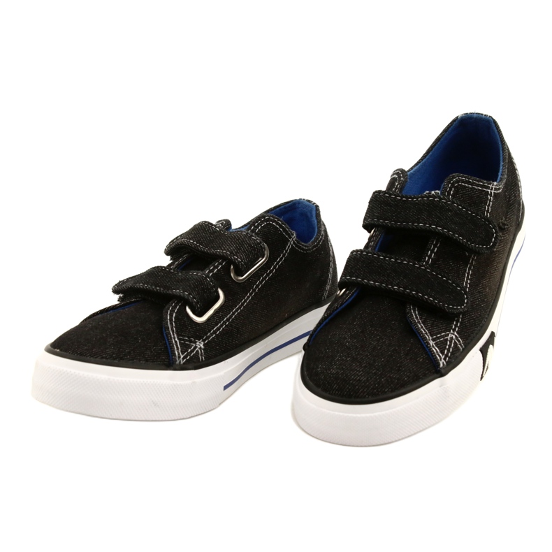 Jeans Nero Atletico Velcro WY21427 2