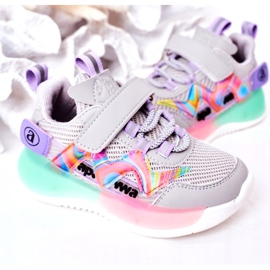 Apawwa Scarpe Sportive Bambini Sneakers Grigio 3