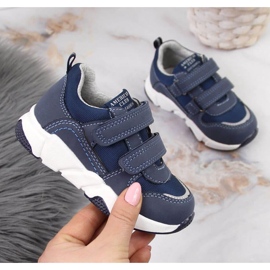Scarpe sportive American Club Jr AM876B blu navy 1