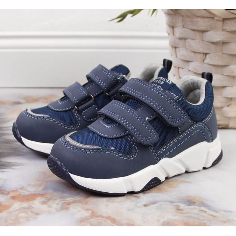 Scarpe sportive American Club Jr AM876B blu navy 2