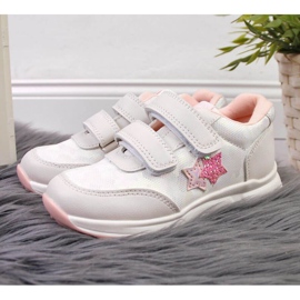Scarpe sportive American Club Jr AM874A bianca 2