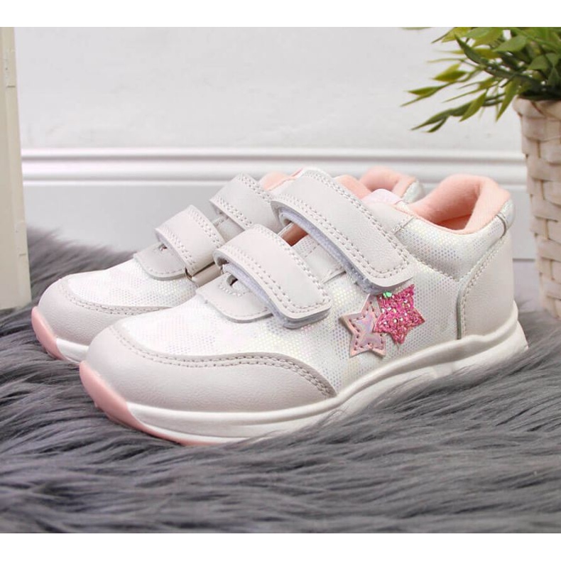 Scarpe sportive American Club Jr AM874A bianco 2