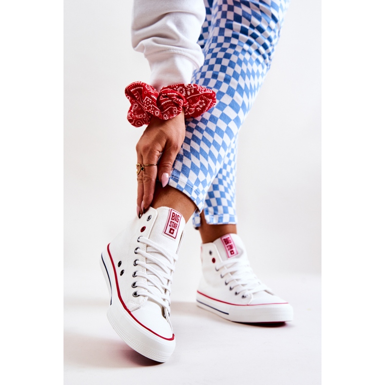 Sneakers alte Big Star JJ274127 Bianche bianca 1