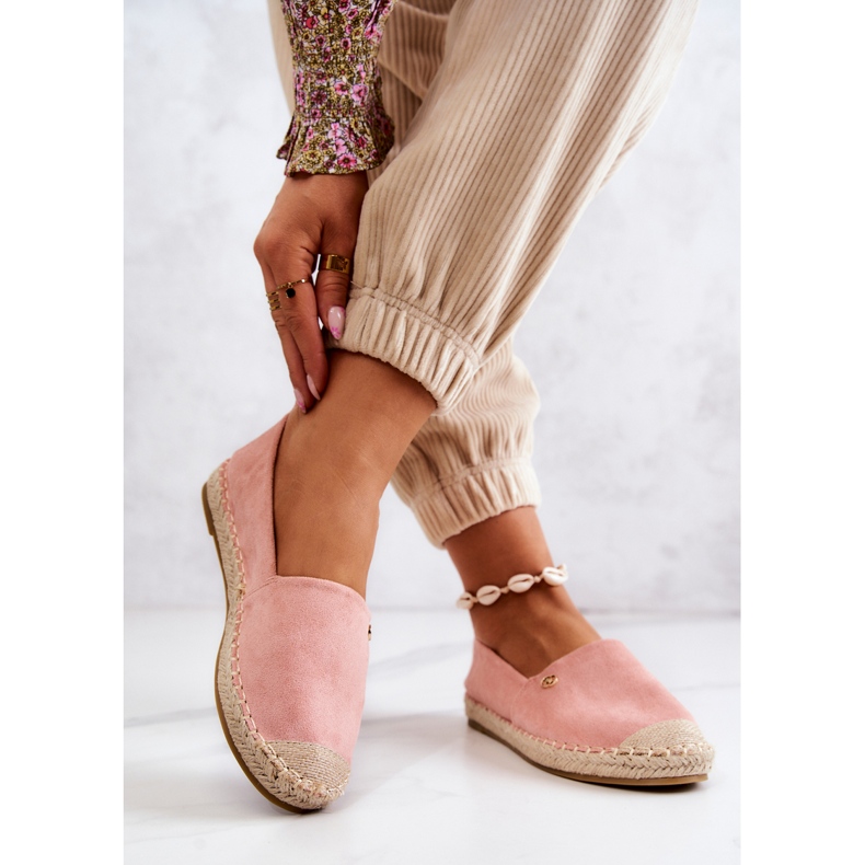 PE1 Espadrillas da donna in camoscio rosa Joaquin 2