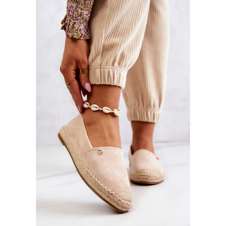 PE1 Espadrillas da donna in camoscio beige Joaquin 1