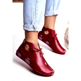 Scarpe brogue da donna Maciejka Rosse 03426-08 rosso 2