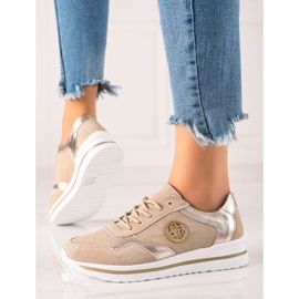 Filippo Sneakers in pelle beige 2