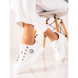 Filippo Sneakers in pelle sulla piattaforma bianca 1