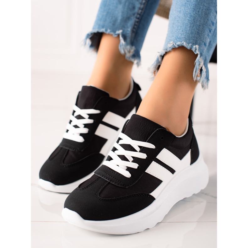 Vinceza VINCENZA scarpe da ginnastica sportive bianco nero 1