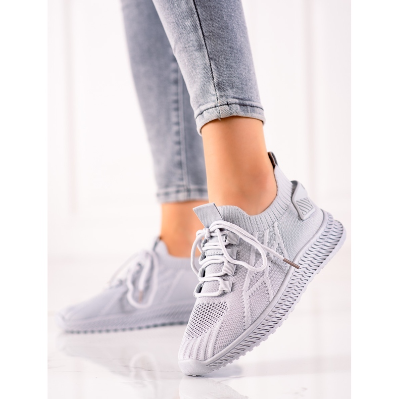 TRENDI Scarpe sportive alla moda grigio 1