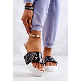 Ciabatte in gomma da donna Big Star JJ274A276 bianche e nere bianco nero 1