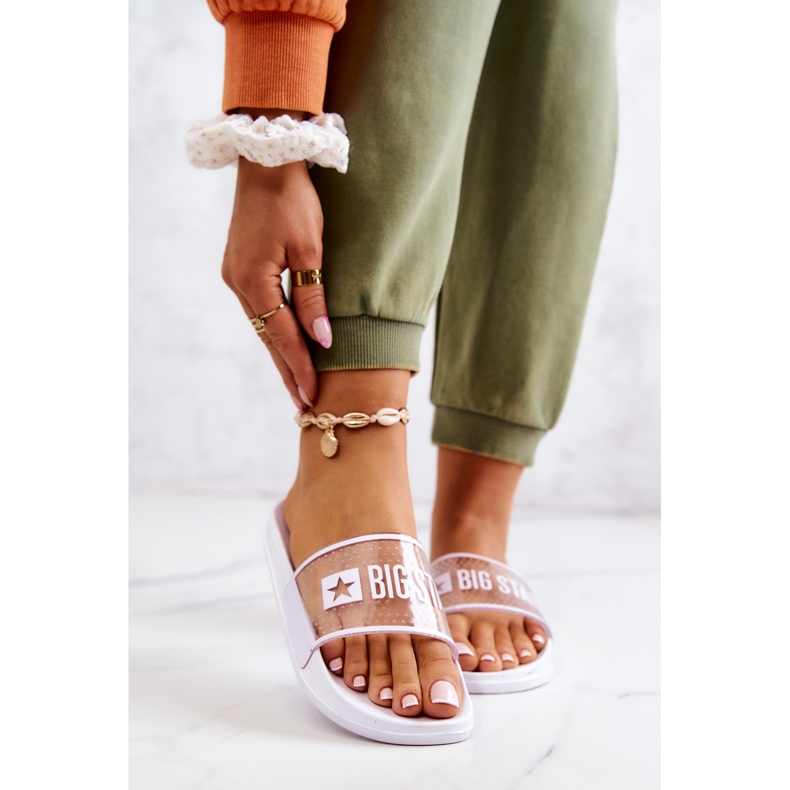 Ciabatte da donna Big Star JJ274642 Bianche bianco 1