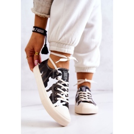 Sneakers Materiale da Donna Camo Big Star JJ274237 Bianco-Grigio bianca 1