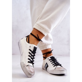 Sneakers da Donna Big Star JJ274350 Sneakers Bianche e Nere bianco nero 2