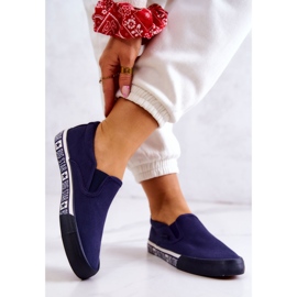 Sneakers da donna Slip-on Big Star HH274011 Blu navy 2