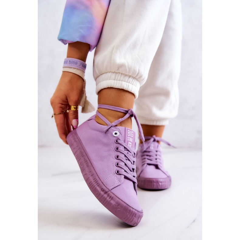 Sneakers Basse da Donna Big Star JJ274416 Viola 1