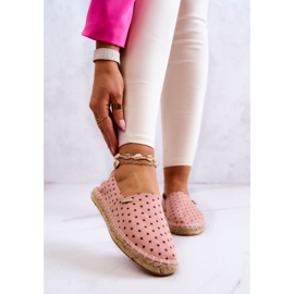 Espadrillas Da Donna Con Pois Big Star JJ274869 Rosa 1