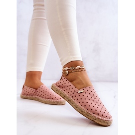 Espadrillas Da Donna Con Pois Big Star JJ274869 Rosa 2