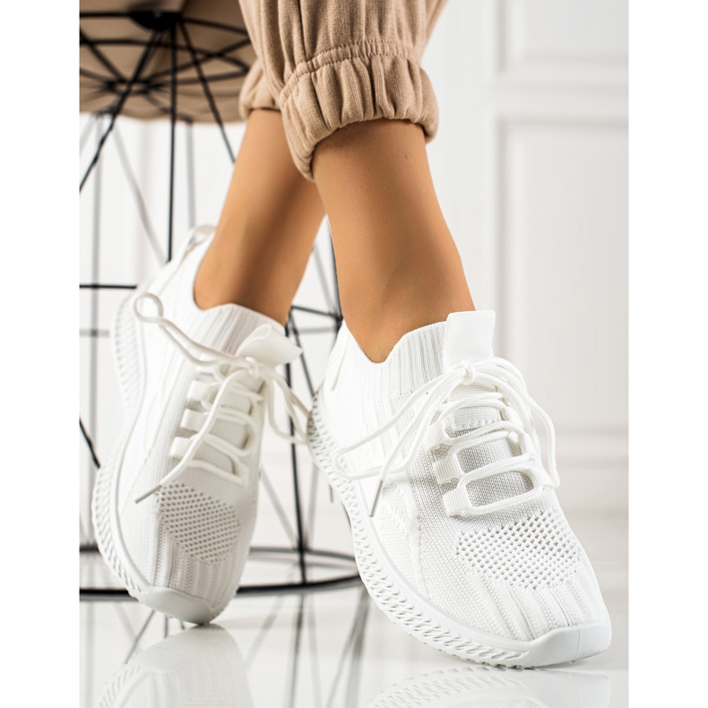 TRENDI Scarpe sportive alla moda bianca 1