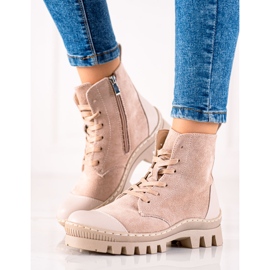 S. BARSKI Trapper scamosciati S.BARSKI beige 1