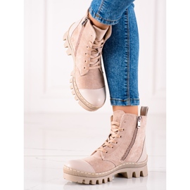 S. BARSKI Trapper scamosciati S.BARSKI beige 2